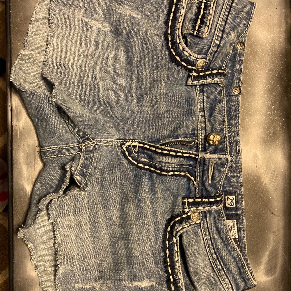 Blue jean shorts